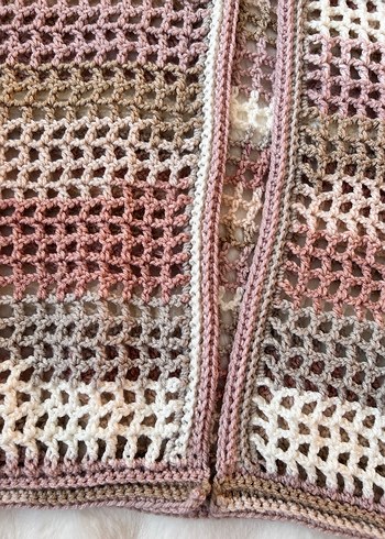 Bej Pudra Triko Kadın Hırka - Görsel 6