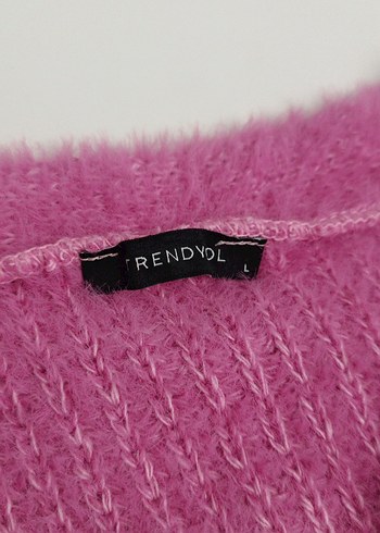 Pembe Crop Hırka - Görsel 3