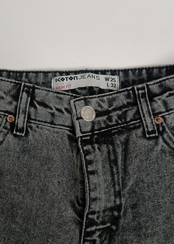 Gri Yıkamalı Jean - Görsel 3