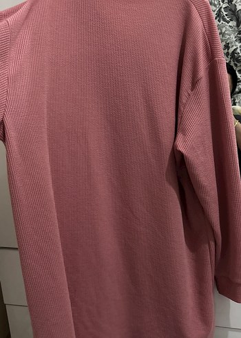 Pembe Düğmeli Kadın Uzun Kollu Gömlek - Görsel 6