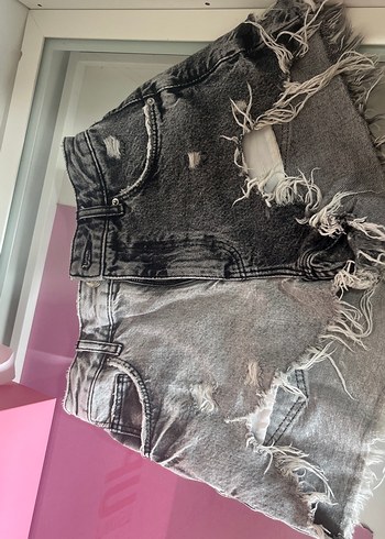 Bershka Denim şort gri