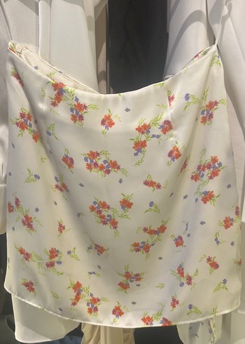 xs Beden Zara çiçekli saten etek