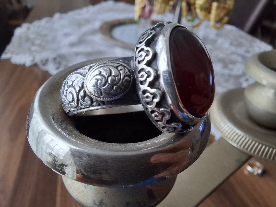 OSMANLI SIKMA GÜMÜŞ YÜZÜK - Görsel 2