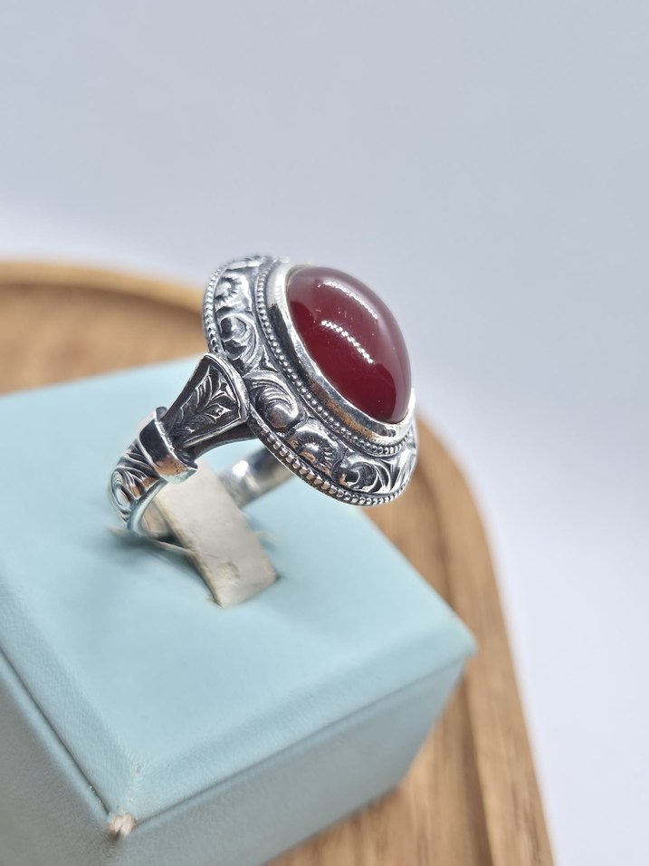 OSMANLI SIKMA GÜMÜŞ YÜZÜK - Görsel 2