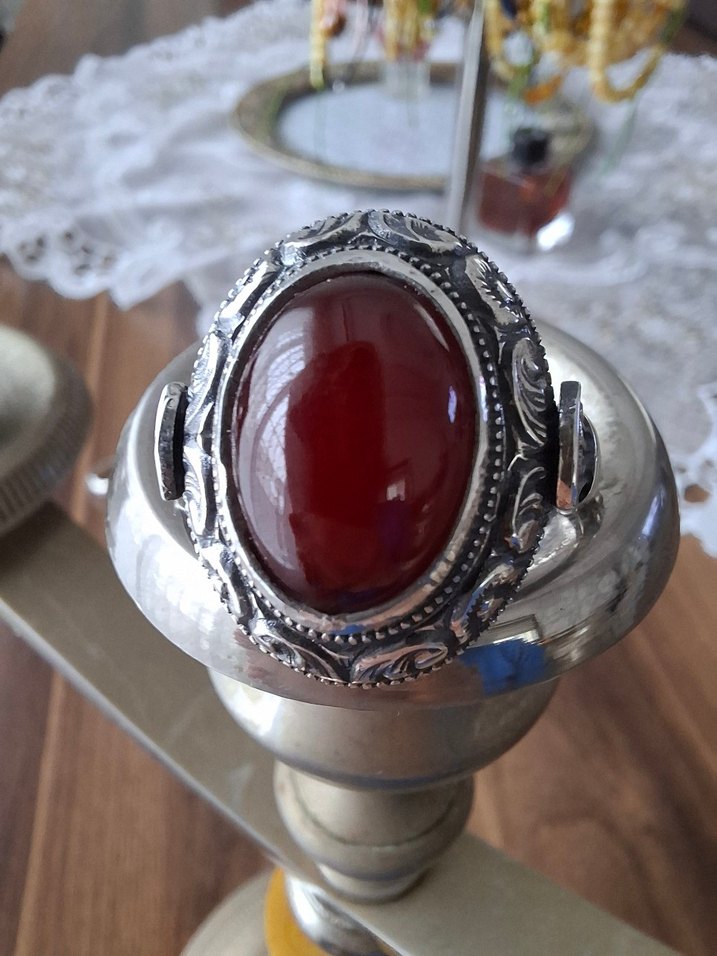 OSMANLI SIKMA GÜMÜŞ YÜZÜK - Görsel 5