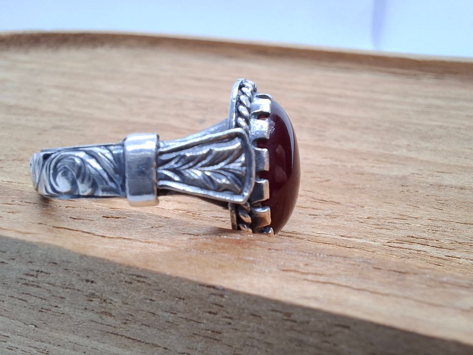 OSMANLI SIKMA GÜMÜŞ YÜZÜK - Görsel 3