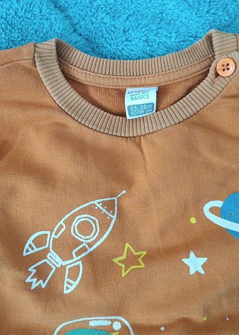 Erkek Çocuk Uzun Kollu Düğmeli Sweatshirt - Görsel 3