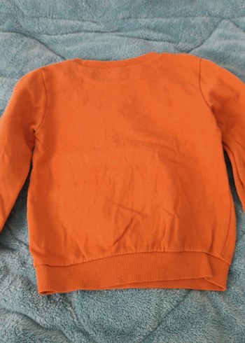 Turuncu Baskılı Erkek Çocuk Sweatshirt - Görsel 3