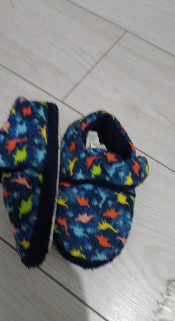 Renkli Bağcıklı Erkek Çocuk Ev Terliği - Görsel 3