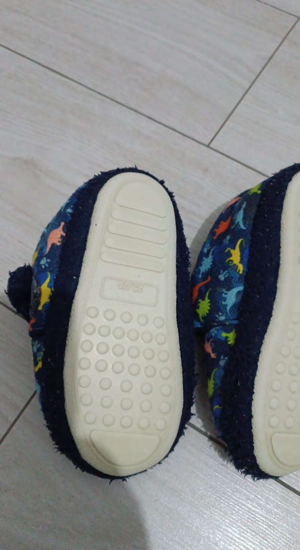 Renkli Bağcıklı Erkek Çocuk Ev Terliği - Görsel 5