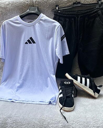 ? Oversize tişört (nefes alır kumaş) ? Rahat kesim şort ? Orijin - Görsel 3