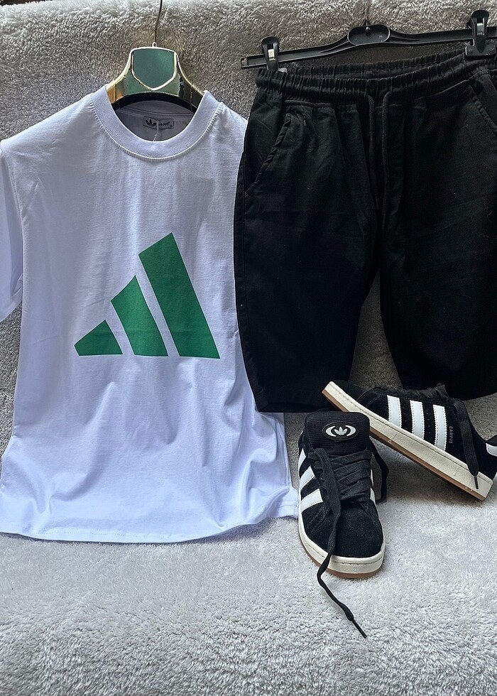 ? Oversize tişört (nefes alır kumaş) ? Rahat kesim şort ? Orijin - Görsel 2