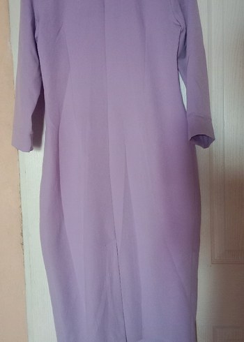 lila kalem elbise - Görsel 8