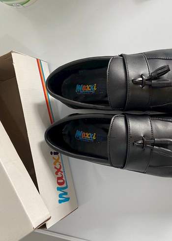 Püsküllü Siyah Erkek Çocuk Loafer Ayakkabı - Görsel 2