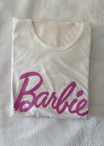 Beyaz Barbie Baskılı Kısa Kollu Kadın Pijama Takımı - Görsel 2