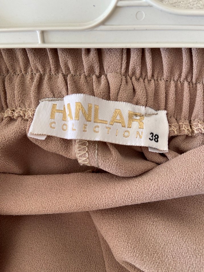 Bej Uzun Kollu Piliseli Kadın Tunik - Görsel 4