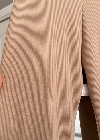 Bej Kadın Midi Kumaş Pantolon - Görsel 2