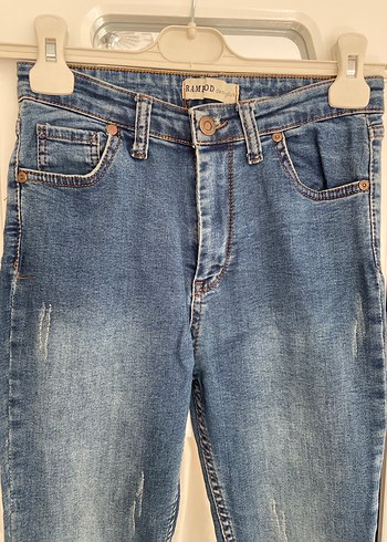 Mavi Kadın Denim Midi Boy Dar Kesim Jean - Görsel 2