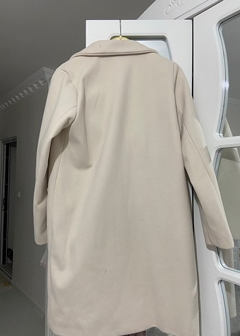 Bej Midi Kadın Klasik Kesim Kaban - Görsel 3