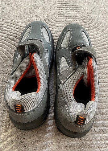 Gri Spor Erkek Outdoor Ayakkabı Velcro - Görsel 3