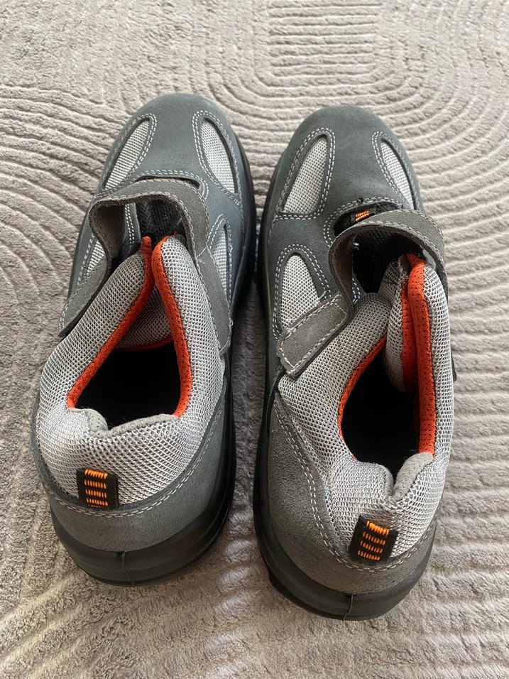 Gri Spor Erkek Outdoor Ayakkabı Velcro - Görsel 3