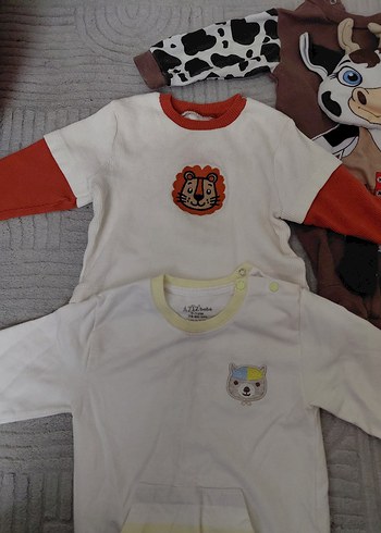 Bebek Erkek Uzun Kollu Pamuklu Hastane Kıyafetleri - Görsel 4