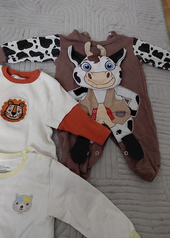 Bebek Erkek Uzun Kollu Pamuklu Hastane Kıyafetleri - Görsel 3