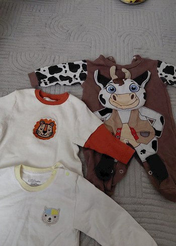 Bebek Erkek Uzun Kollu Pamuklu Hastane Kıyafetleri - Görsel 2