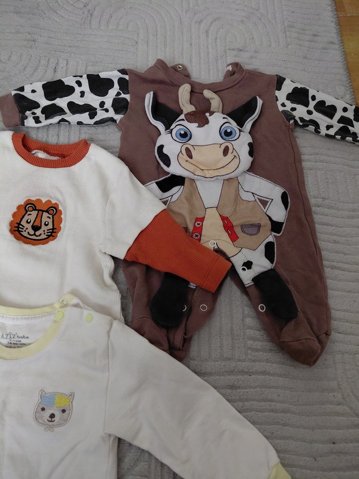 Bebek Erkek Uzun Kollu Pamuklu Hastane Kıyafetleri - Görsel 3