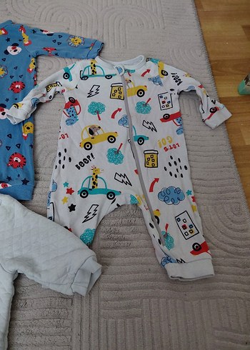 Çocuk Uyku Tulumu 3'lü Renkli ve Beyaz - Görsel 4