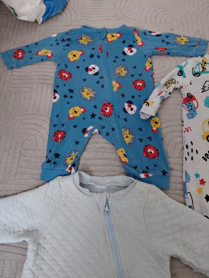 Çocuk Uyku Tulumu 3'lü Renkli ve Beyaz - Görsel 3