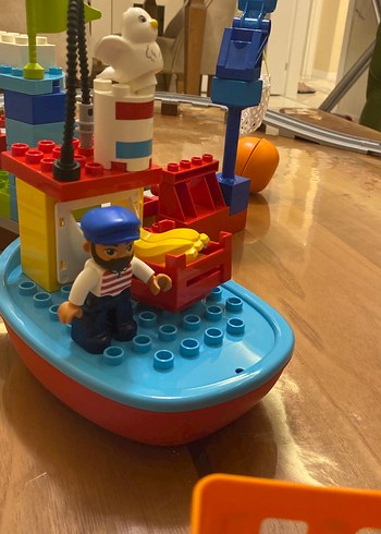 Beden Renk Renkli Lego Tren Seti ve Vinç Oyuncak legoduplo10875