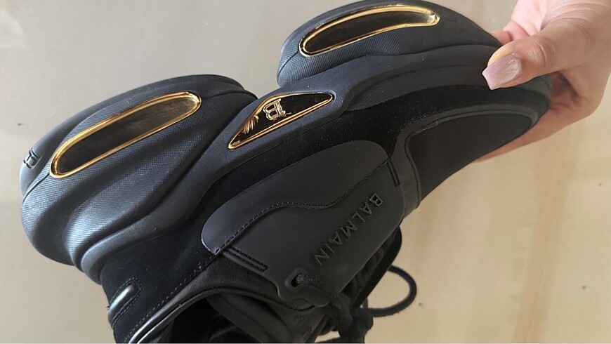 37 Beden siyah Renk Balmain orijinal sneakers