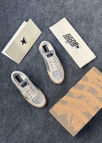 Golden Goose Deluxe Golden Goose Deluxe Gri Simli Platform Spor Ayakkabı