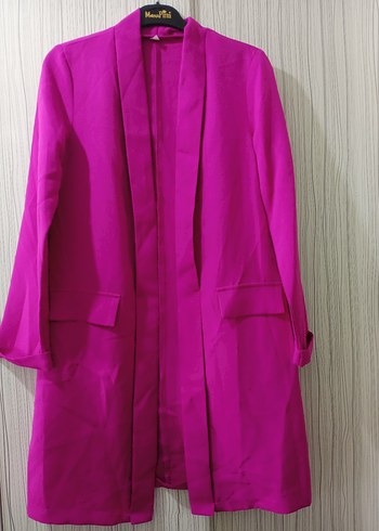 Pembe Uzun Kadın Ceket