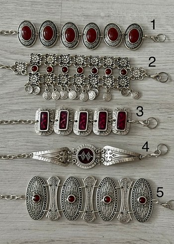 American Vintage Vintage Gumus Renkli Tasli Bileklik