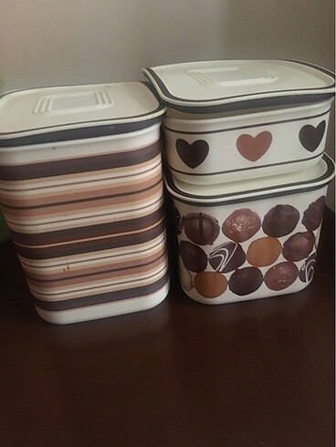 Tupperware 3lu Kurabiye Kutusu