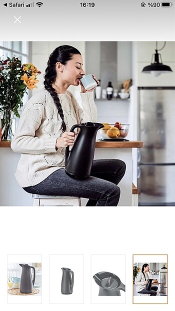  Beden Tupperware premium Termos 1Lt kırmızı