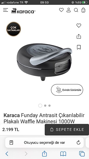 Karaca Waffle Makinasi sifir