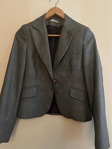 Koton Blazer Ceket Gri S/36