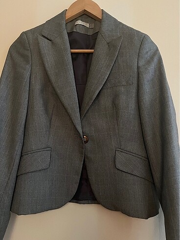 Koton Koton Blazer Ceket Gri S/36