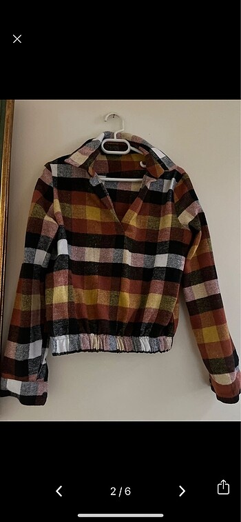 Trendyol & Milla Crop Ekose Gomlek