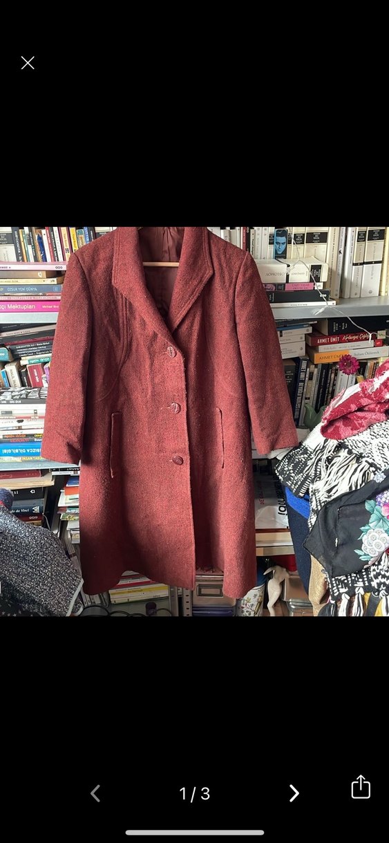 Kahverengi Kadın Kaban - Görsel 2