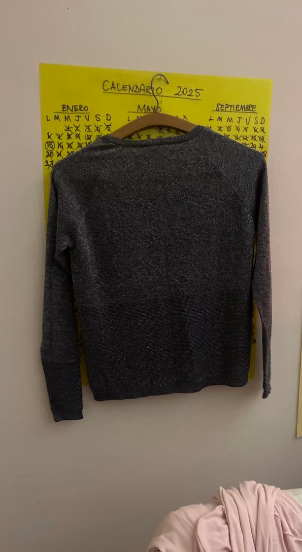 Gri Kadın Uzun Kollu Kazak simli - Görsel 3