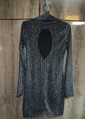 Uzun Kollu Mini Elbise - Görsel 2