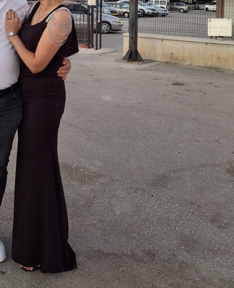 Siyah balık elbise - Görsel 2