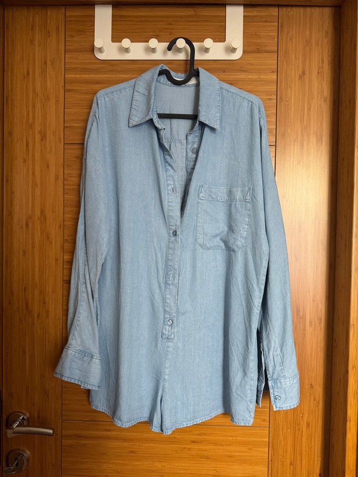 Zara Akıcı %100 Liyosel Şort Tulum - Görsel 3