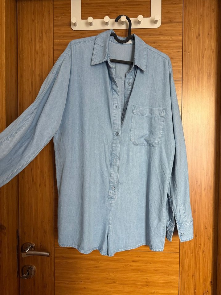 Zara Akıcı %100 Liyosel Şort Tulum - Görsel 2