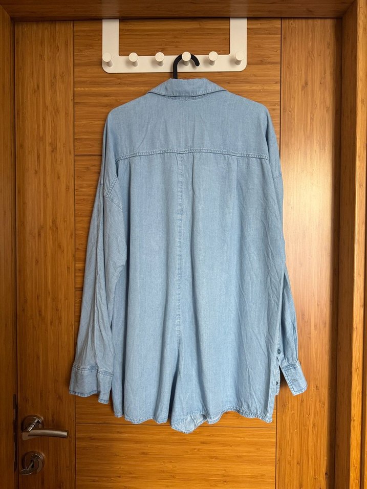 Zara Akıcı %100 Liyosel Şort Tulum - Görsel 4