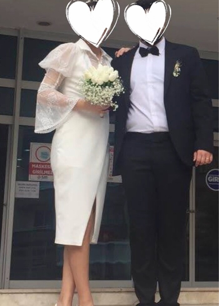 Beyaz abiye - Görsel 4